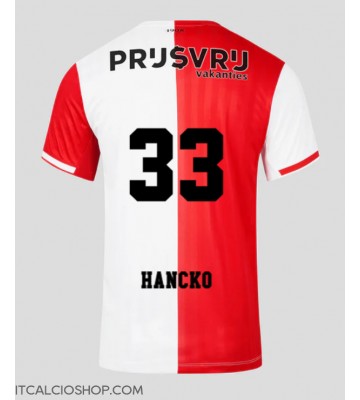 Feyenoord David Hancko #33 Prima Maglia 2023-24 Manica Corta